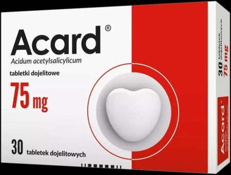 Acard 75 mg 30 tabletek