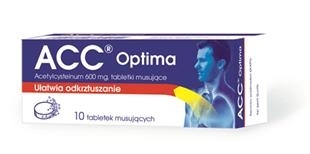 Acc Optima, tabletki musujące, 600 mg, 10 szt.