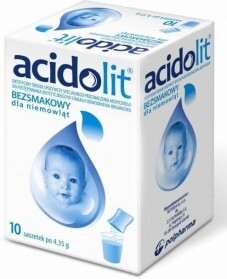 Acidolit bezsmakowy dla niemowląt, 10 saszetek