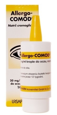 Allergo-Comod, krople do oczu, 2%, 10 ml (data waznośći 31.01.2024r!)