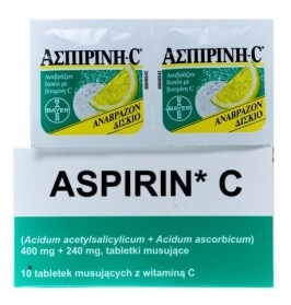 Aspirin C, 10 tabletek musujących (import równoległy)