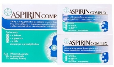 Aspirin Complex, granulat do zawiesiny doustnej, 10 saszetek