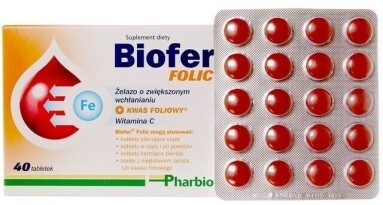 Biofer Folic, tabletki, 40 szt.