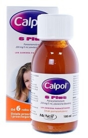 Calpol 6+, zawiesina doustna, 250mg/5ml, 100 ml