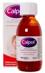 Calpol, zawiesina doustna, 120mg/5ml, 140 ml
