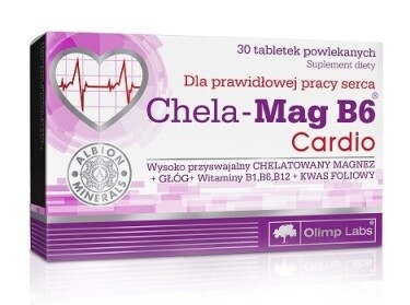 Chela-Mag B6 Cardio, 30 tabletek powlekanych