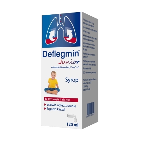 Deflegmin Junior, syrop, 15 mg/5ml, 120 ml