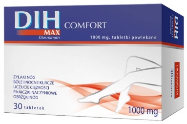 Dih Max Comfort 1000 mg, 30 tabletek powlekanych