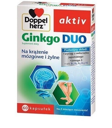 Doppelherz aktiv Ginkgo Duo, 60 kapsułek 