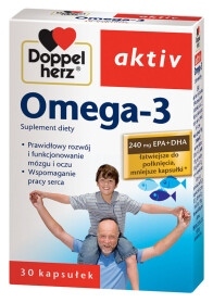 Doppelherz aktiv Omega-3, 30 kapsułek