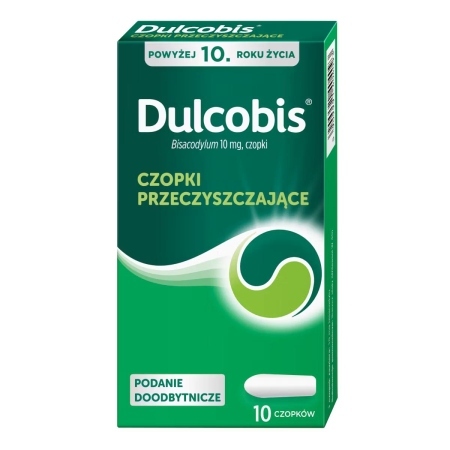 Dulcobis 10 mg, czopki doodbytnicze, 10 sztuk