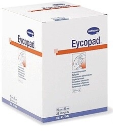 Eycopad Kompres Oczny Jałowy 70 x 85mm,  25 sztuk