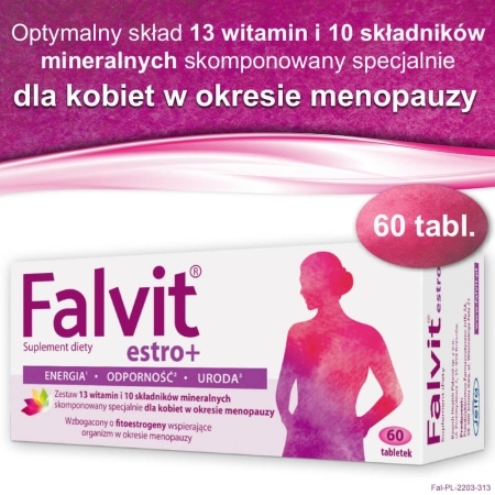 Falvit Estro+, tabletki powlekane, 60 szt.