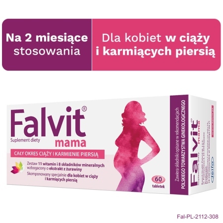 Falvit Mama, 60 tabletek powlekanych