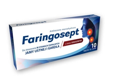 Faringosept 10 mg, 10 tabletek do ssania