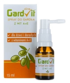 Gardvit Olive spray do gardła z witaminami A + E, 15 ml