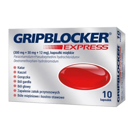 Gripblocker Express, 10 miękkich kapsułek