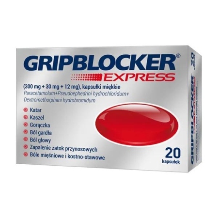 Gripblocker Express, 20 miękkich kapsułek