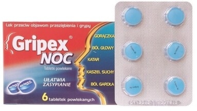 Gripex Noc, 6 tabletek