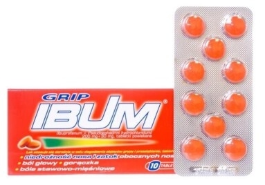 Ibum Grip, tabletki, 10 szt. 