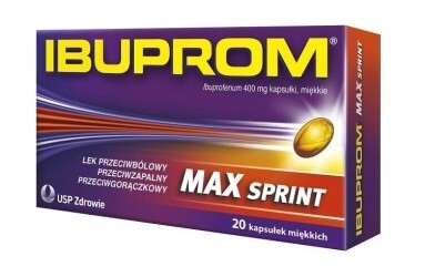 Ibuprom Max Sprint, 400mg, 20 kapsułek