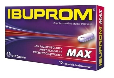 Ibuprom Max, tabletki, 12 szt.