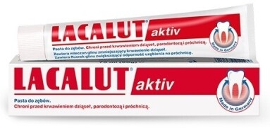 Lacalut Aktiv Pasta do zębów 75ml + szczoteczka gratis