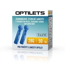 Lancety Optilets jednorazowe, 50 sztuk