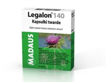 Legalon 140 mg, 20 kapsułek