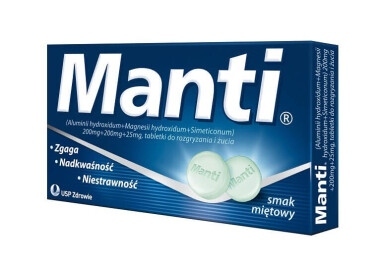 Manti Mięta, tabletki do rozgryzania i żucia, 8 szt
