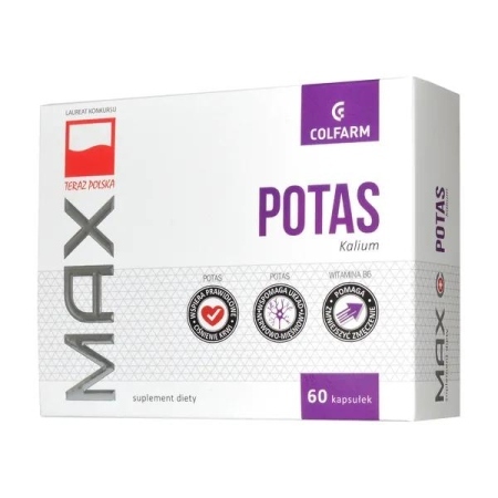 Max Potas, 333 mg, 60 kapsułek