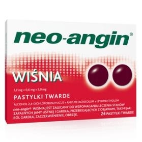 Neo-Angin Wiśnia, 24 tabletki