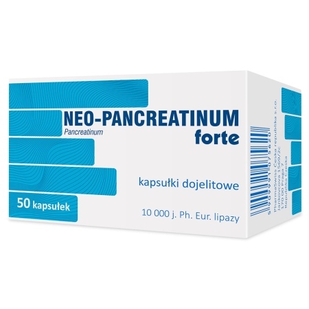 Neo-Pancreatinum Forte, 10000 j., 50 kapsułek