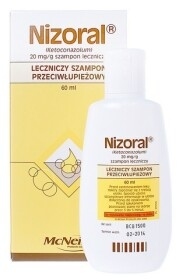 Nizoral szampon przeciwłupieżowy, 60 ml