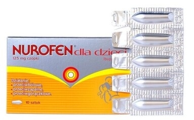 Nurofen, czopki dla dzieci, 125 mg, 10 szt.