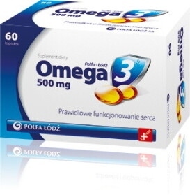 Omega-3, 500 mg, 60 kapsułek