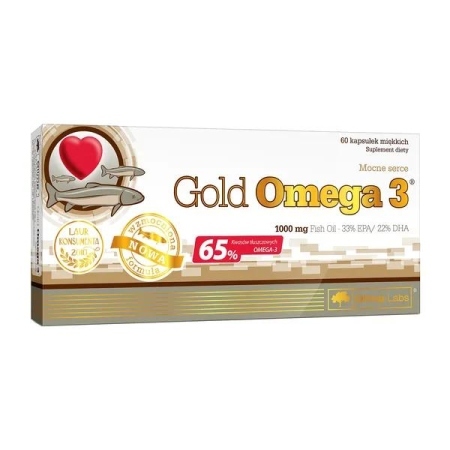 Omega Gold 3 1000 mg 65%, 60 kapsułek
