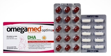 Omegamed Optima dla kobiet w ciąży, 250 mg, 60 kapsułek