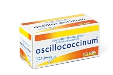 Oscillococcinum, lek przeciw przeziebieniu i grypie, 30 dawek