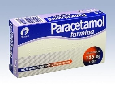 Paracetamol Farmina, czopki, 125mg, 10 szt.