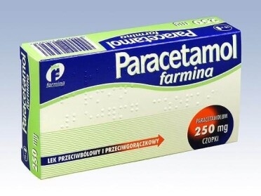 Paracetamol Farmina, czopki, 250mg, 10 sztuk