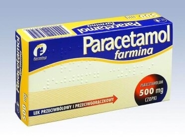Paracetamol Farmina, czopki 500 mg, 10 sztuk