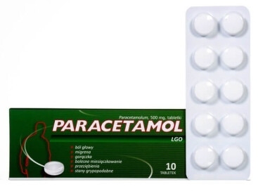 Paracetamol Lgo, 500 mg, 10 tabletek