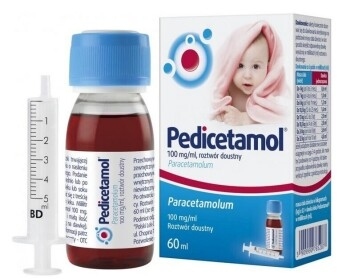 Pedicetamol, roztwór doustny, 100mg/ml, 60 ml