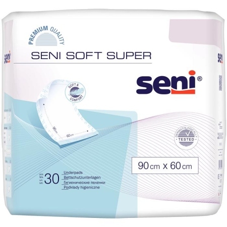 Podkłady Higieniczne Seni Soft Super 90 x 60 cm 30 sztuk celulozowe