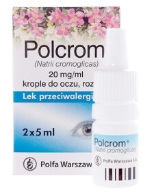 Polcrom, 2%,krople do oczu, 2x5ml