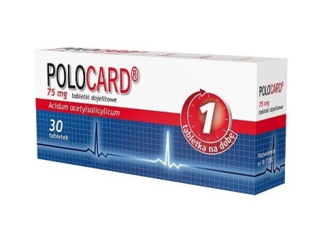 Polocard 75 mg, 30 tabletek powlekanych