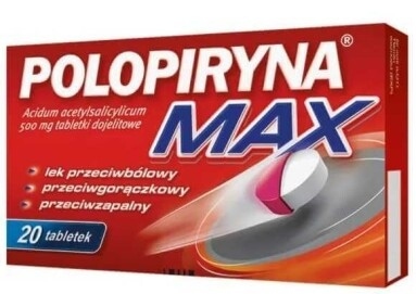 Polopiryna Max, 20 tabletek dojelitowych
