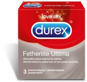 Prezerwatywy Durex fetherlite ultima, 3 szt.