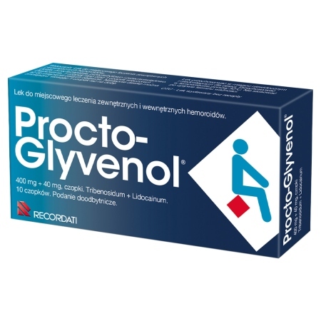 Procto-Glyvenol 10 czopków doodbytniczych